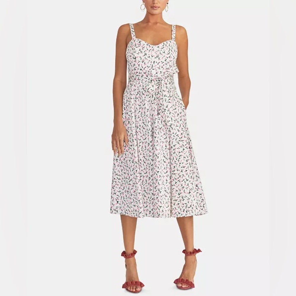 RACHEL Women's Floral Print Fit & Flare Dress